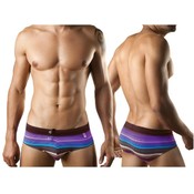 Clever Mens Ibiza Racing Swimsuit Grape  Medium