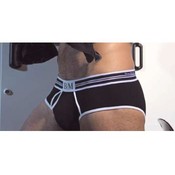 Mens Beau Monde Black/White Brief