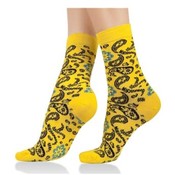 Lucci Autumn Crew Sock - Yellow