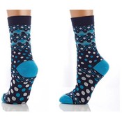 Lucci Cleo Crew Sock- Blue
