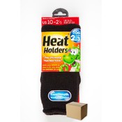 Children Black Heat Holders Children Thermal Sock-Small - Size US 10-21/2 Wholesale Bulk