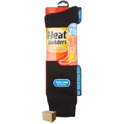 Ladies Black Extra Long Thermal Heat Holders - Size US 5-9 Wholesale Bulk