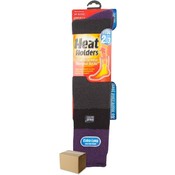 Ladies Pur/Blk/Chr Heat Holders Thermal Ski Socks - Size US 5-9 Wholesale Bulk