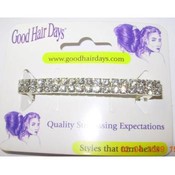 2-Row 2.75" Crystal Stones Barrette