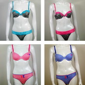 Brand New Ladies Bra/Panty Sets; Assorted Colors