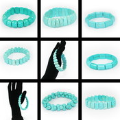 Brand New Natural Turquoise Bracelet - 150Pcs Wholesale Bulk