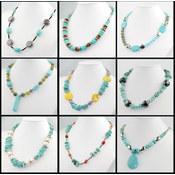 Brand New Natural Turquoise Necklace - 50 Pieces Wholesale Bulk