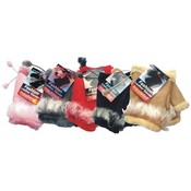 Ladies Half Furry Gloves