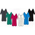 Elbow Sleeve Rouched Dress