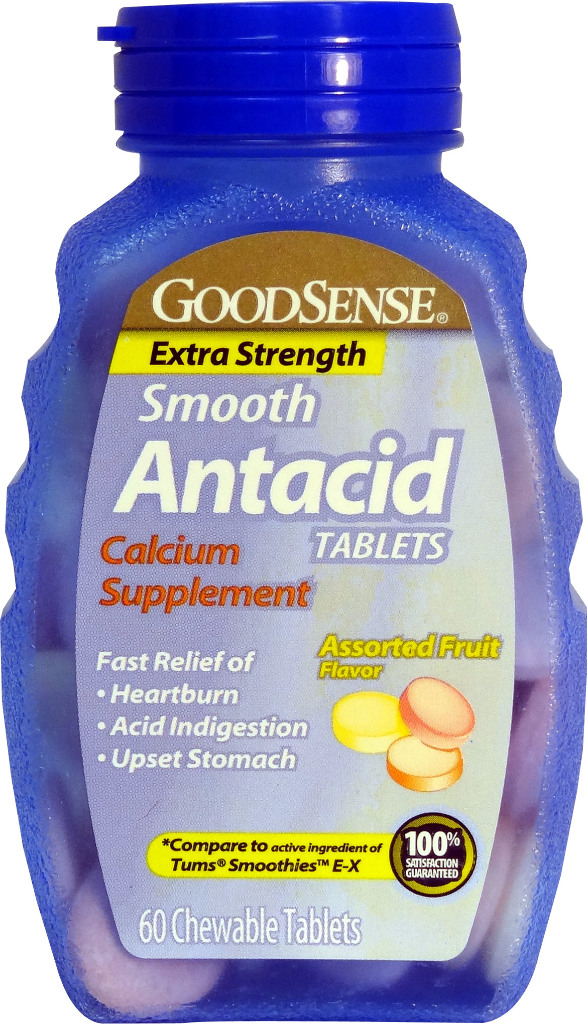 Smooth Antacid Extra Strength Fruit Chewable Tabs 60 CT(6x.88)