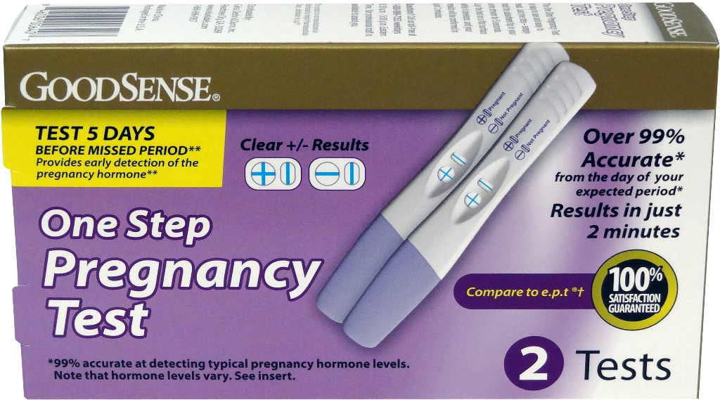 Wholesale GoodSense Pregnancy Test- 2 Tests(24x.25)