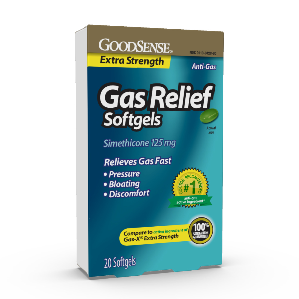 Wholesale Extrastrength Gas Relief Softgels (20 ct.) DollarDays