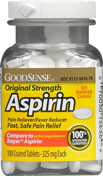 Wholesale GoodSense Coated Aspirin Tabs 325 Mg- 100 CT(12x.83)