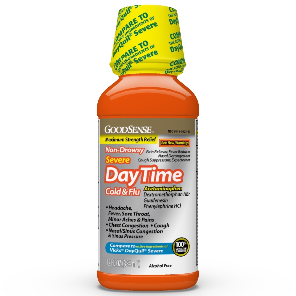 Wholesale NonDrowsy Cold & Flu Medicine Severe, 12 oz DollarDays