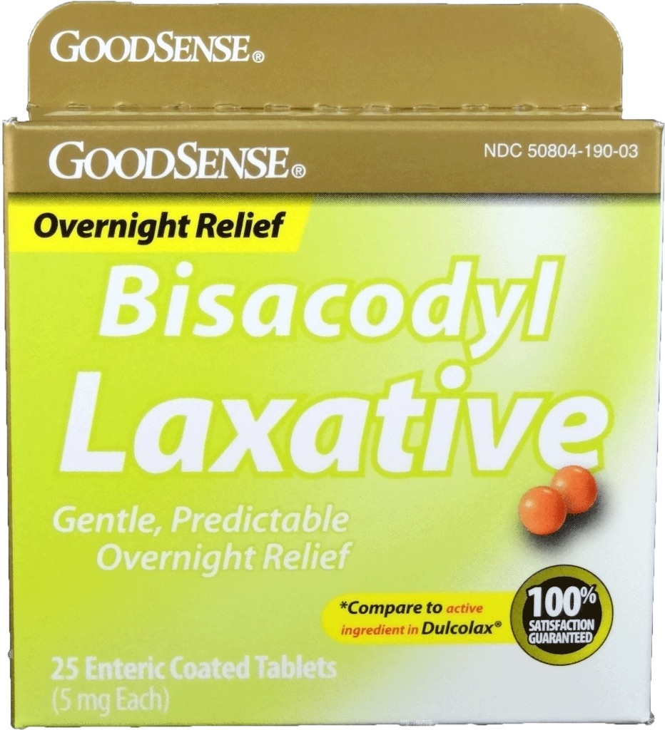 Wholesale GoodSense Laxative Tablets Bisacodyl 5 Mg(36x.81)