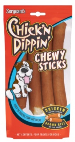 Sergeant's Chick'N Dippin' Chew Chick / Rice Stick 4 CT(12x.34)