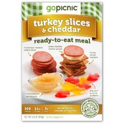 Turkey Slices &amp; Cheddar Ready to Eat Meal 6 oz