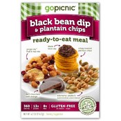 Black Bean Dip &amp; Plantain Chips Meal 4.2 oz