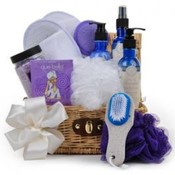 Fields of Lavender Spa Gift Basket
