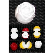 Plastic Yello Rose Shaped Jewelry Box with Inserts