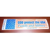 Patriotic Bumper Sticker "God Protect the USA"