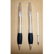 Plastic Thick Retractable Pen with Clear Barrel