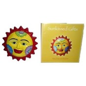 Ceramic Indoor/Outdoor Sun Wall Plaque -Cherrydale