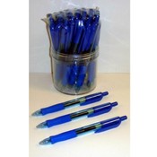 Retractable F-2 Medium Point Blue Gel Ink Pen