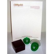 Green Plastic Desk Accessory Paper Holder