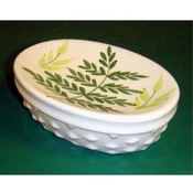 Ceramic Soap Dish for Bathroom or Kitchen Sink