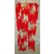 Women's Apparel Red Hawaiian Pants