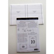Pack of 40 Personalized Wedding Tented Place Cards