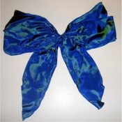 Large Iridescent Blue Bow