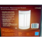 Good Earth Decorative Textured Fluorescent Sconce