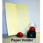 Red Plastic Desk Accessory Paper Holder