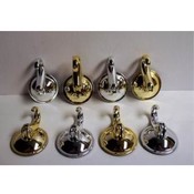 Large Silver/Gold Suction Hooks - Holds up to 7 lb