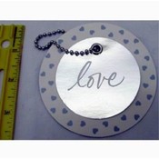 American Greetings Love Circle Gift Tag with Chain