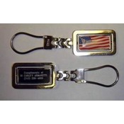 Misprint Metal Patriotic Spinner Keychain