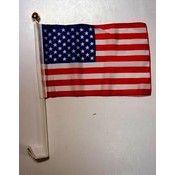 Patriotic USA American Polyester Car Flags