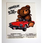"Buckle Up and Be Safe" Clings - Car Window Decorations