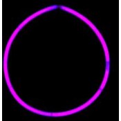 Pink Solid Colored 22" Glo Necklaces