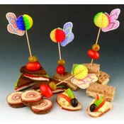 Flip Flops W/Beach Ball Party Picks