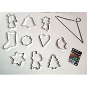 Metal Cookie Cutters on Hanging Triangle