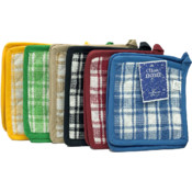 Plaid Pot Holders, 2pk