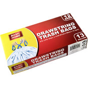 13 Gallon Tall Kitchen Drawstring Garbage Bags