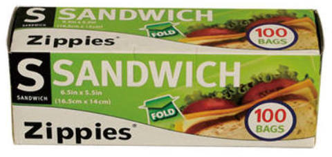 Wholesale 100CT Fold Over Sandwich Bags(24x.53)
