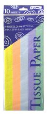 Wholesale Pastel Multi Color 10PK Tissue Paper(24xalt=