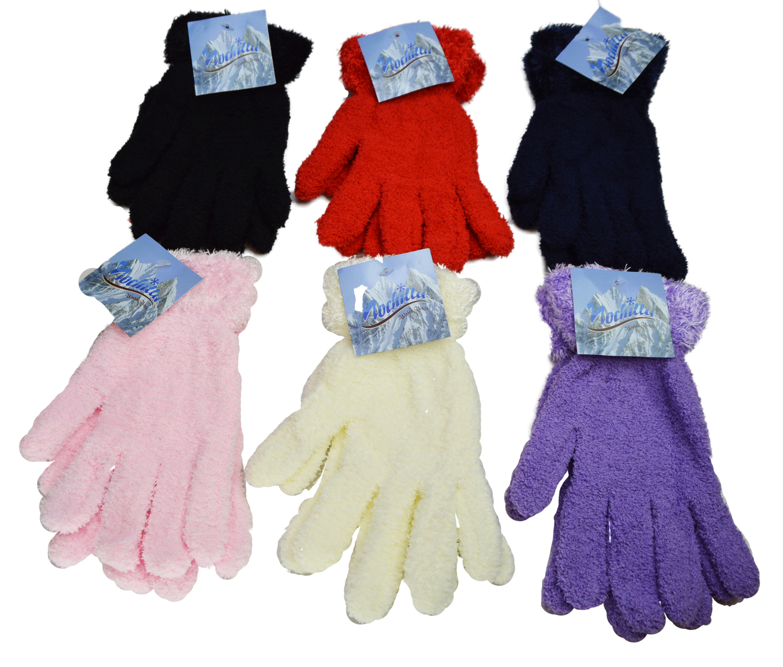 Wholesale Fuzzy Magic Gloves - Feathery Cuff(144x.51)