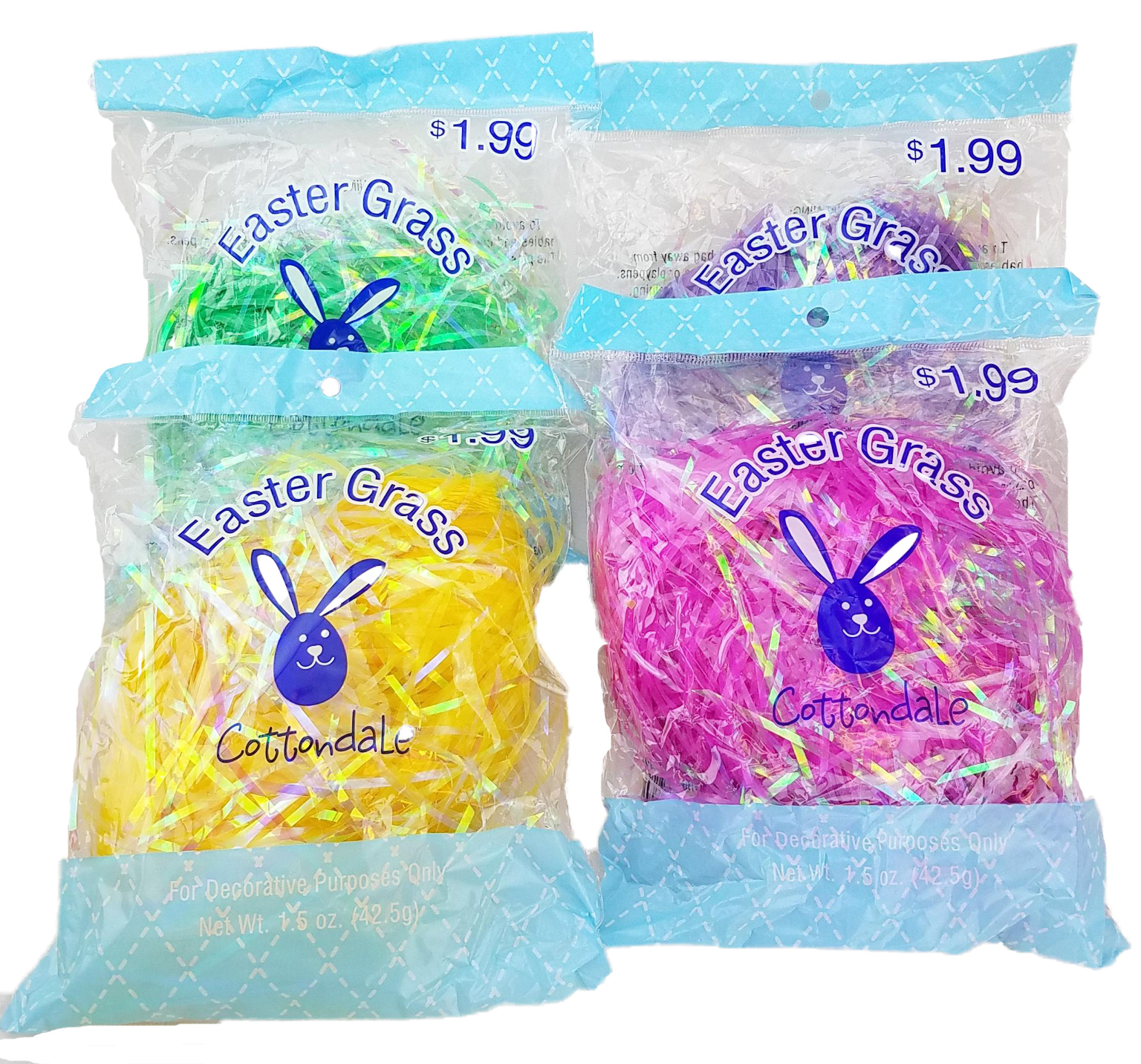 Wholesale 1.5oz. Iridescent Easter Grass (SKU 2287772) DollarDays