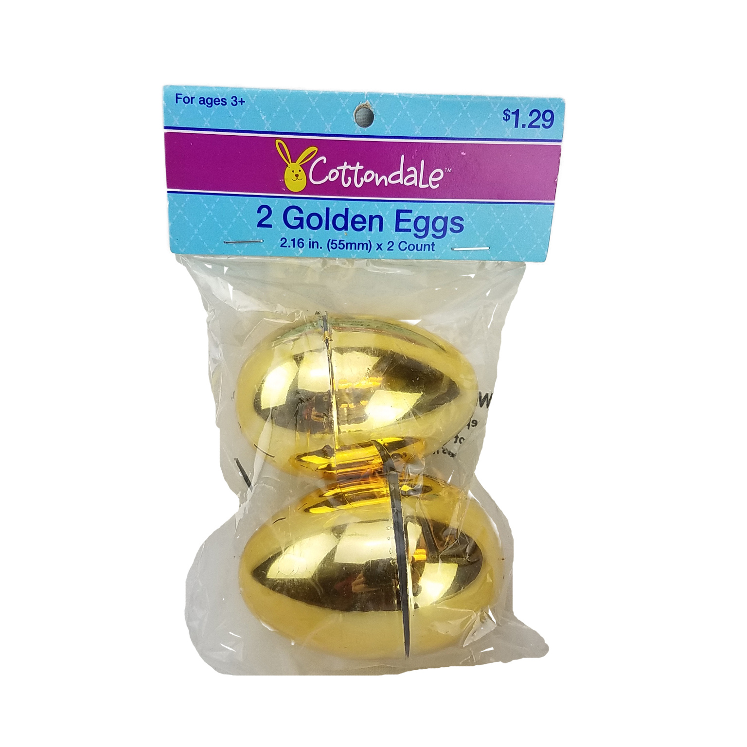 Wholesale 2 Count Gold Easter Eggs (SKU 2287844) DollarDays